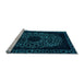 Sideview of Machine Washable Abstract Light Blue Modern Rug, wshabs2791lblu