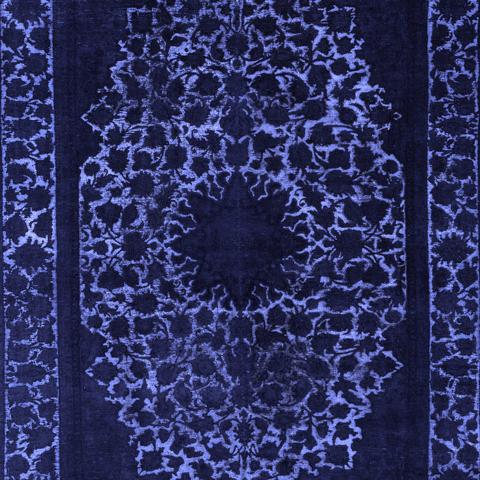 Machine Washable Abstract Blue Modern Rug, wshabs2791blu