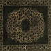 Square Abstract Brown Modern Rug, abs2791brn