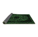 Sideview of Abstract Emerald Green Modern Rug, abs2791emgrn