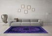 Machine Washable Abstract Purple Modern Area Rugs in a Living Room, wshabs2791pur