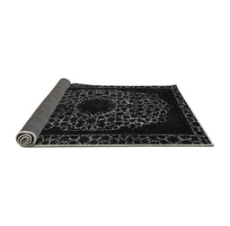 Sideview of Abstract Gray Modern Rug, abs2791gry