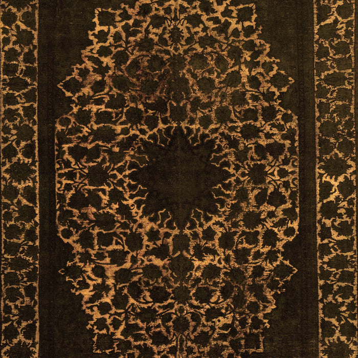 Machine Washable Abstract Orange Modern Area Rugs, wshabs2791org