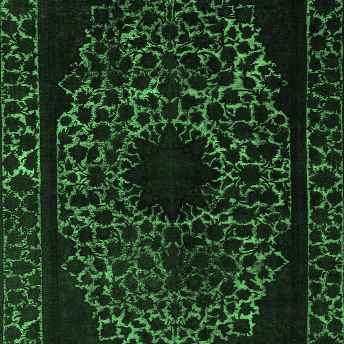 Abstract Emerald Green Modern Rug, abs2791emgrn