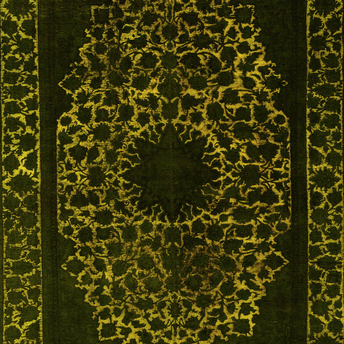 Abstract Yellow Modern Rug, abs2791yw