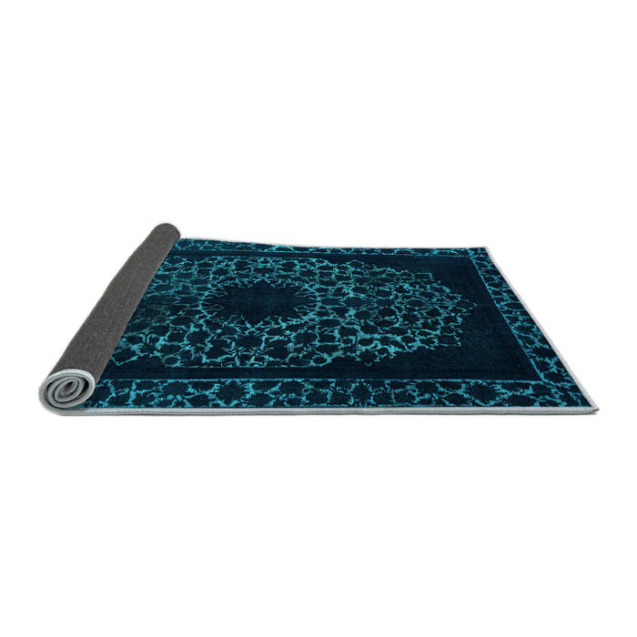 Sideview of Abstract Light Blue Modern Rug, abs2791lblu