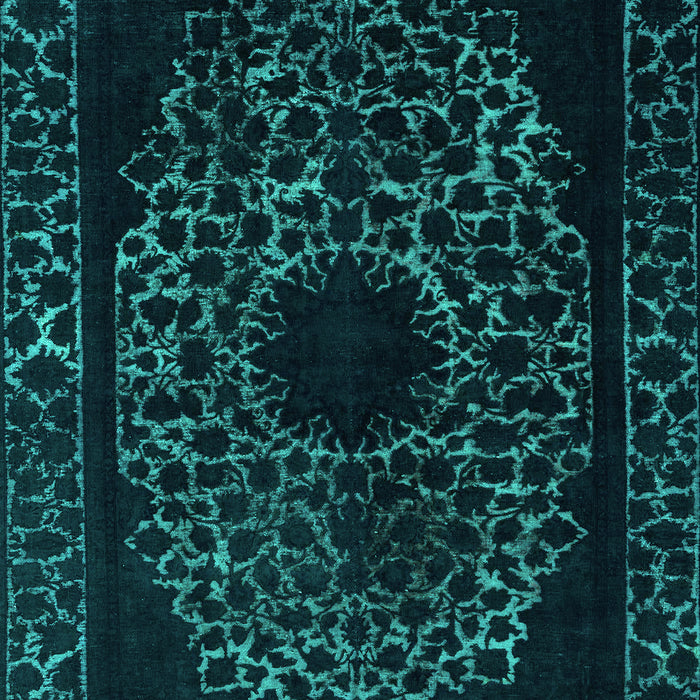 Machine Washable Abstract Turquoise Modern Area Rugs, wshabs2791turq