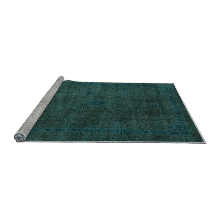 Sideview of Machine Washable Abstract Light Blue Modern Rug, wshabs2792lblu