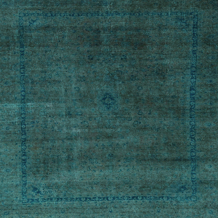 Square Machine Washable Abstract Light Blue Modern Rug, wshabs2792lblu