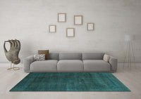 Machine Washable Abstract Light Blue Modern Rug, wshabs2792lblu