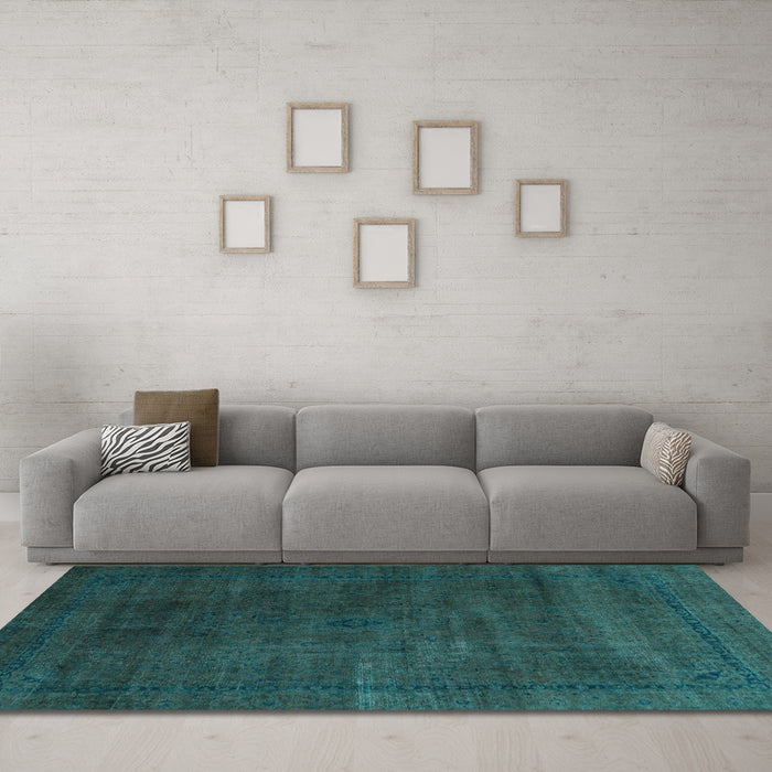 Machine Washable Abstract Light Blue Modern Rug in a Living Room, wshabs2792lblu