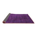 Sideview of Abstract Purple Modern Rug, abs2792pur