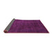 Sideview of Abstract Pink Modern Rug, abs2792pnk