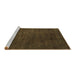 Sideview of Machine Washable Abstract Brown Modern Rug, wshabs2792brn