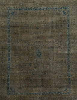 Abstract Coffee Brown Modern Rug, abs2792
