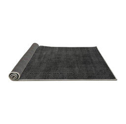 Sideview of Abstract Gray Modern Rug, abs2792gry