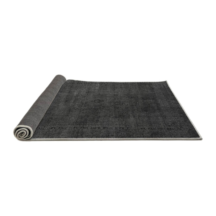 Sideview of Abstract Gray Modern Rug, abs2792gry