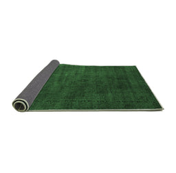 Sideview of Abstract Emerald Green Modern Rug, abs2792emgrn
