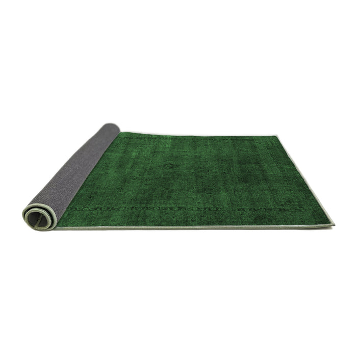 Sideview of Abstract Emerald Green Modern Rug, abs2792emgrn