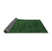 Sideview of Abstract Emerald Green Modern Rug, abs2792emgrn