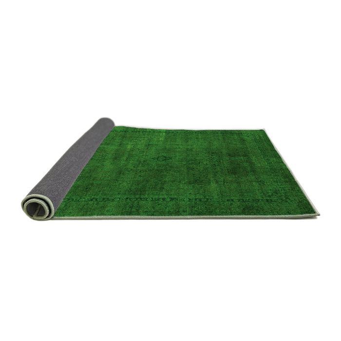 Sideview of Abstract Green Modern Rug, abs2792grn