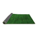 Sideview of Abstract Green Modern Rug, abs2792grn