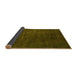 Sideview of Abstract Yellow Modern Rug, abs2792yw