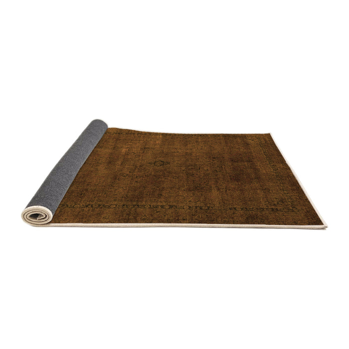 Sideview of Abstract Orange Modern Rug, abs2792org