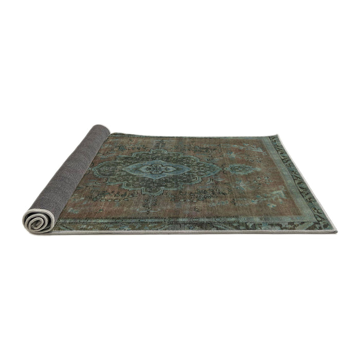 Sideview of Abstract Army Green Modern Rug, abs2793