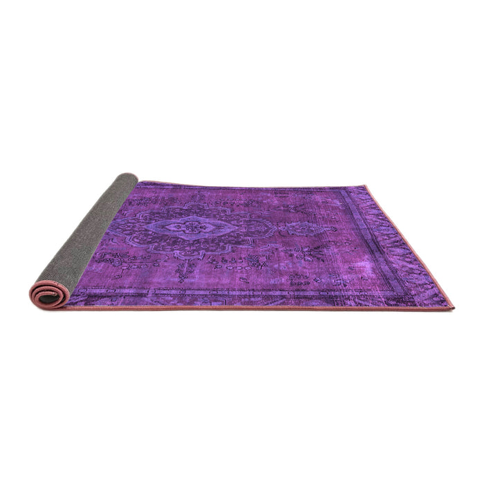 Sideview of Abstract Purple Modern Rug, abs2793pur