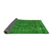 Sideview of Abstract Green Modern Rug, abs2793grn