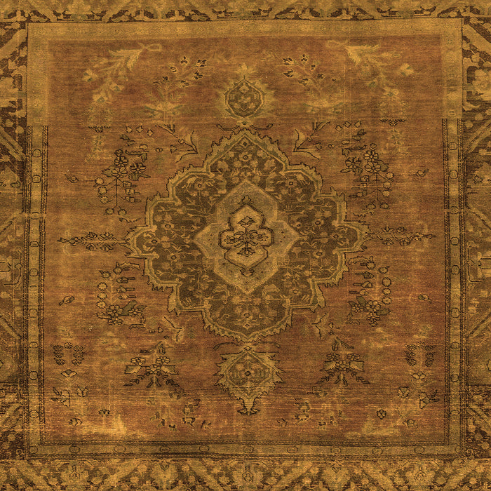 Square Machine Washable Abstract Orange Modern Area Rugs, wshabs2793org