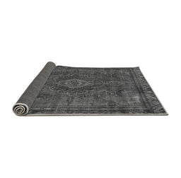 Sideview of Abstract Gray Modern Rug, abs2793gry