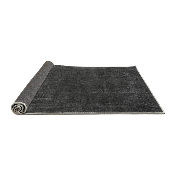 Sideview of Abstract Gray Modern Rug, abs2794gry