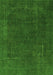 Abstract Green Modern Rug, abs2794grn