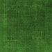 Square Abstract Green Modern Rug, abs2794grn