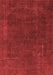 Abstract Red Modern Area Rugs