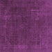 Square Machine Washable Abstract Purple Modern Area Rugs, wshabs2794pur