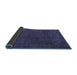 Sideview of Abstract Blue Modern Rug, abs2794blu