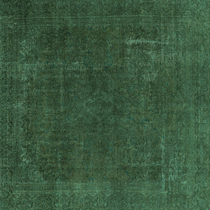 Square Machine Washable Abstract Turquoise Modern Area Rugs, wshabs2794turq