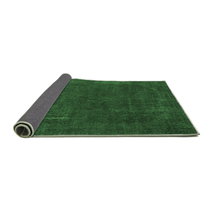 Sideview of Abstract Emerald Green Modern Rug, abs2794emgrn