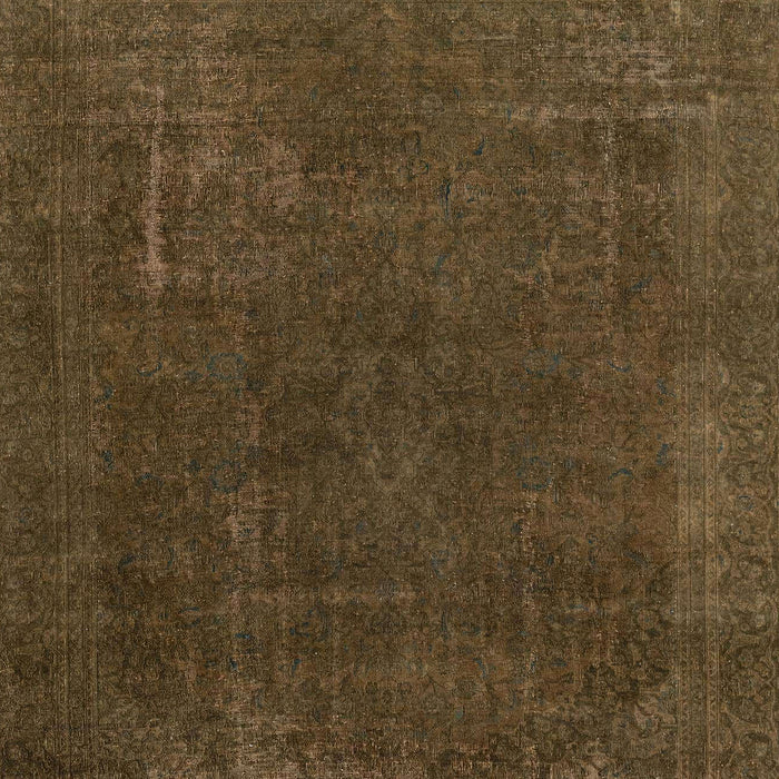 Machine Washable Abstract Bakers Brown Rug, wshabs2794