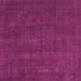 Square Abstract Pink Modern Rug, abs2795pnk