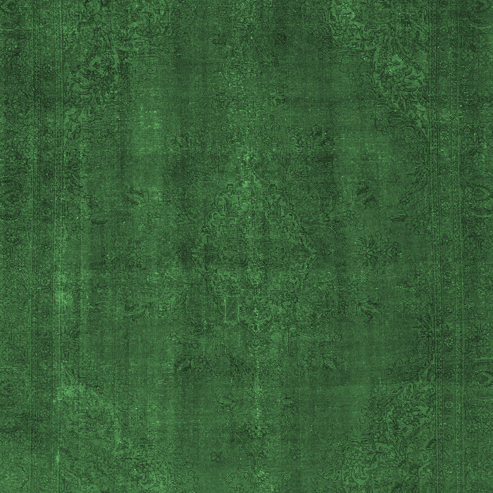 Abstract Emerald Green Modern Rug, abs2795emgrn