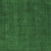 Square Machine Washable Abstract Emerald Green Modern Area Rugs, wshabs2795emgrn