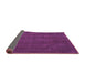 Sideview of Abstract Purple Modern Rug, abs2795pur