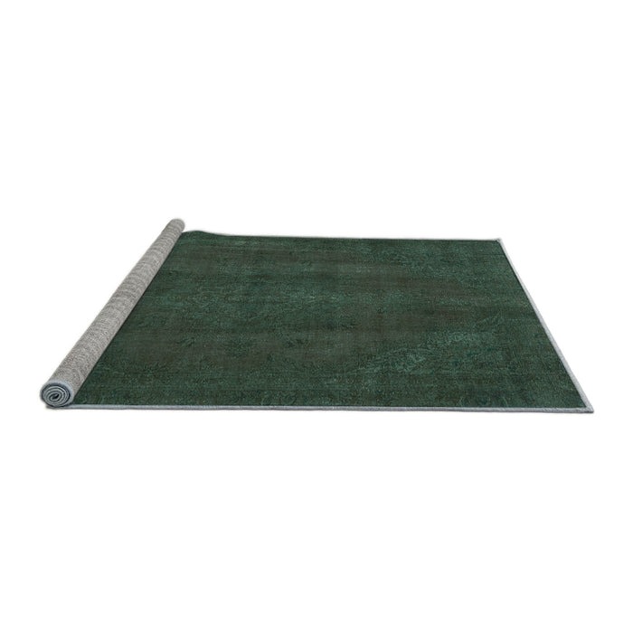 Sideview of Machine Washable Abstract Light Blue Modern Rug, wshabs2795lblu