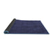 Sideview of Abstract Blue Modern Rug, abs2795blu