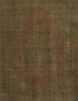 Abstract Reddish Brown Modern Rug, abs2795