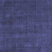 Square Abstract Blue Modern Rug, abs2795blu